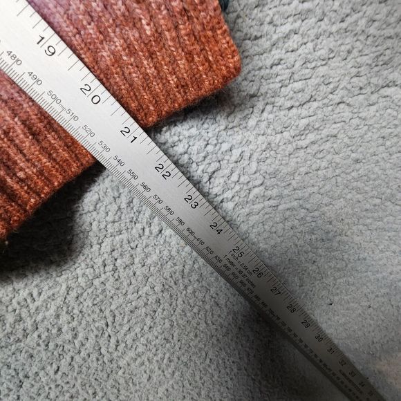 MADEWELL Women's XXS Space Dyed Sorbet Wool Alpaca Button-Shoulder Sweater - Picture 9 of 10